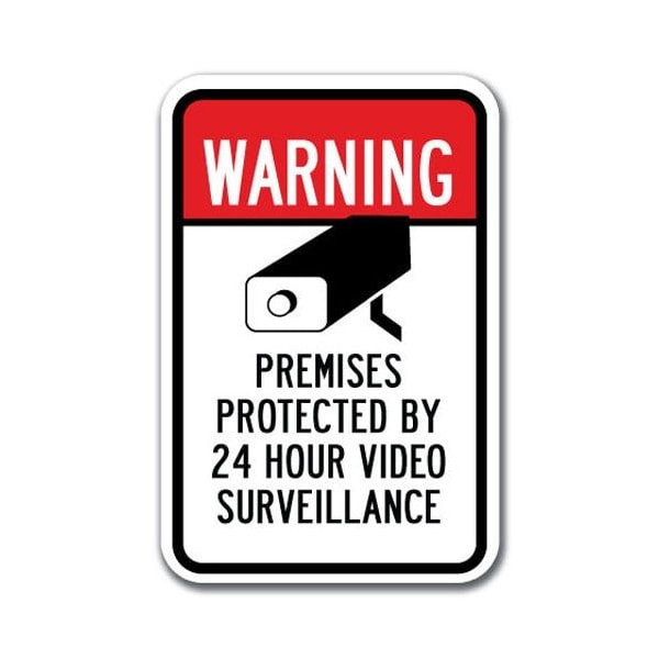 Signmission Safety Sign, 12 in Height, Aluminum, Video Surv - Warn Premi A-1218 Video Surv - Warn Premi - main